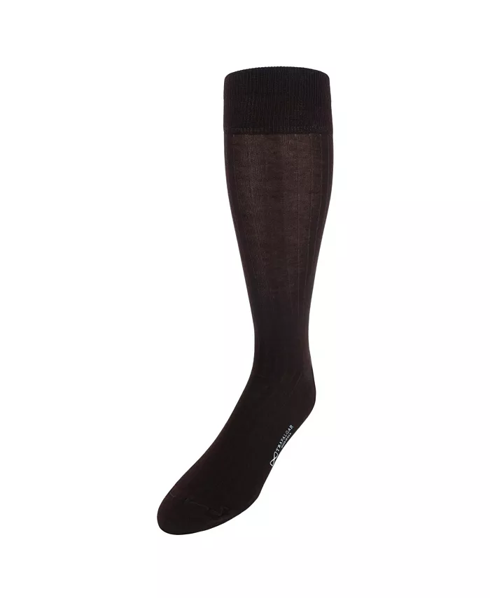 Men's Jasper Mercerized Cotton Ribbed Mid-Calf Solid Color Socks - thumbnail 10