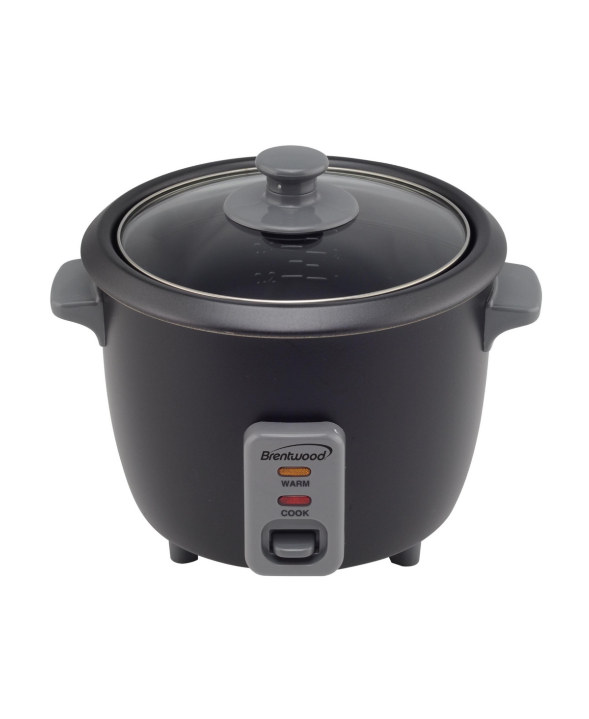 Brentwood 4 Cup One Touch Electric Rice Cooker in Black - Black