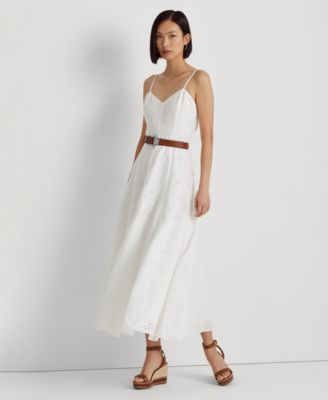 Lauren Ralph Lauren - Women's Eyelet-Embroidered Linen Dress