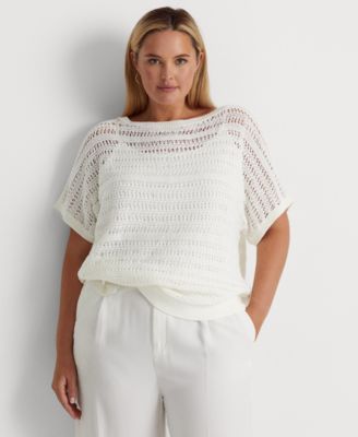 Lauren Ralph Lauren - Plus Size Short Sleeve Sweater