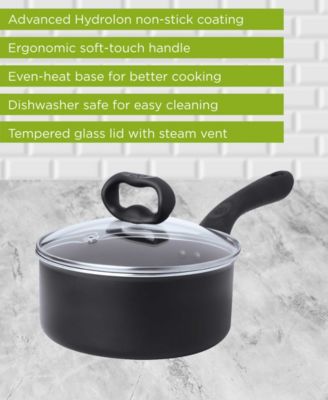 Aluminum 2 Quart Evolve Non-Stick Saucepan with Glass Lid