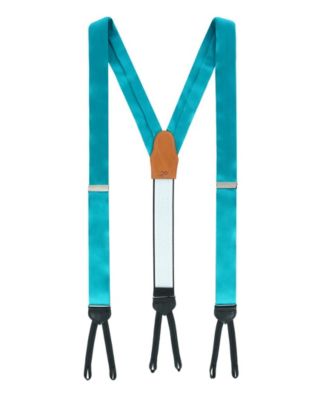 Men's Sutton Solid Color Silk Formal Suspenders | Y-Back, Adjustable Braces