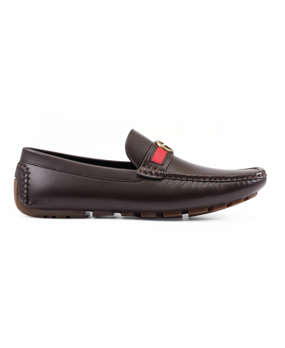 Guess Men's Aurolo Moc Toe Slip On Driving Loafers - Red