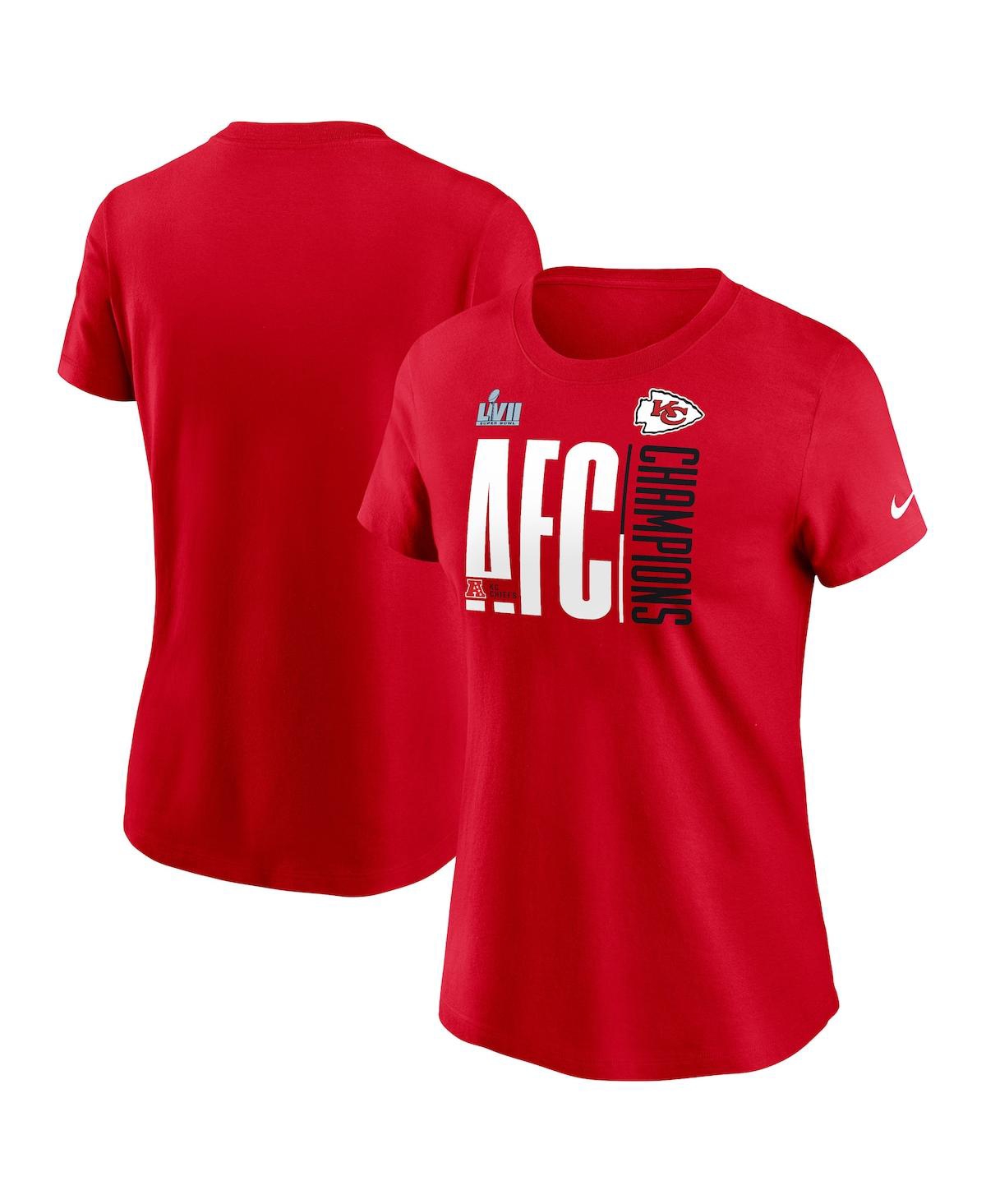 Nike Women's 2022 Afc Champions Iconic (nfl Kansas City Chiefs) T-shirt In Red