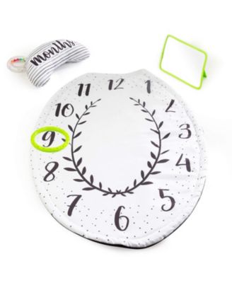 Sassy Tummy Time Play Mat with Large Mirror and Bolster