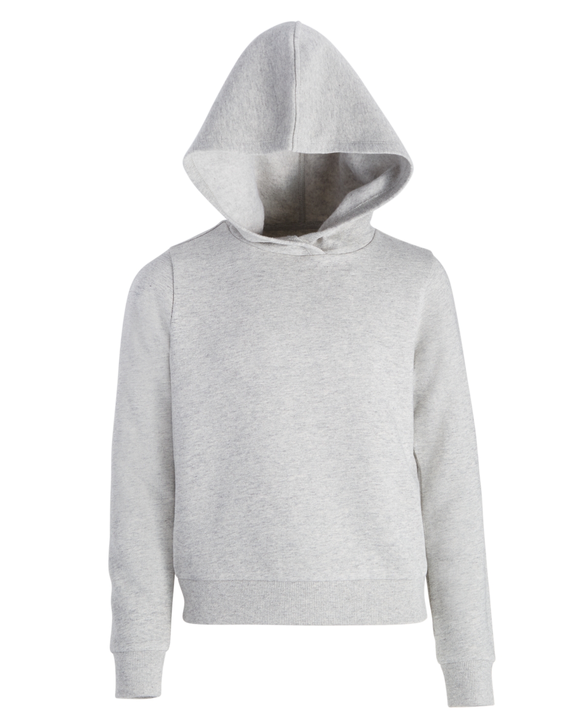 Id Ideology Big Girls Core Heather Long-sleeve Hoodie, Created For Macy's In Hthr Grey