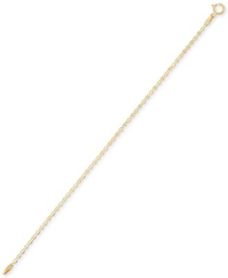 Children's Polished Valentino Link Bracelet in 14k Gold