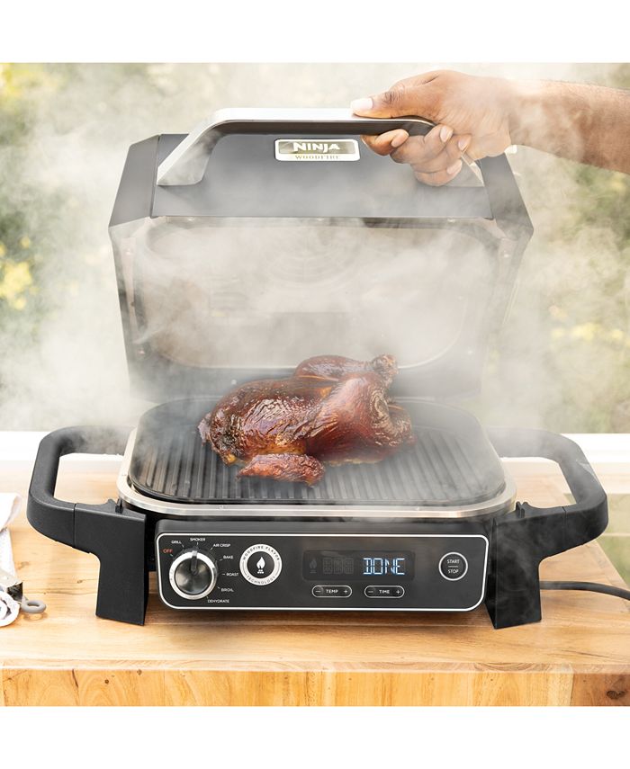 Ninja Woodfire Outdoor Grill & Smoker, 7in1 Master Grill, BBQ Smoker
