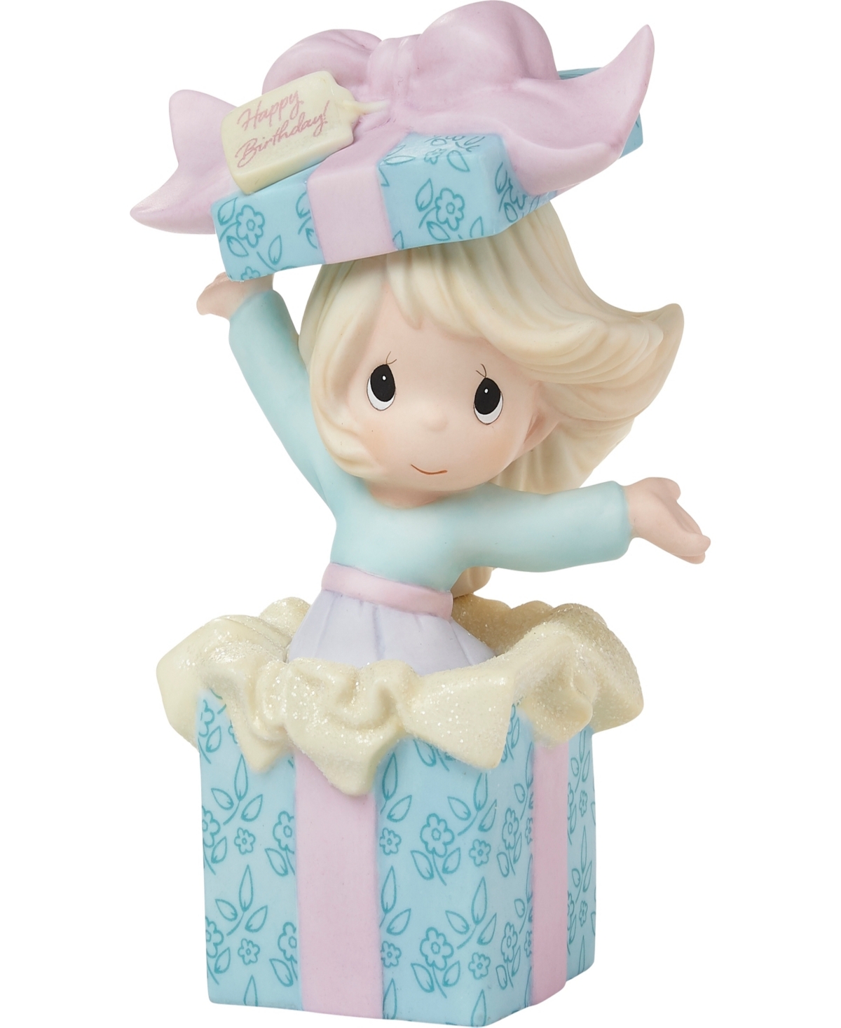 Precious Moments 222012 Wishing You Many Birthday Surprises Porcelain Figurine In Multicolored