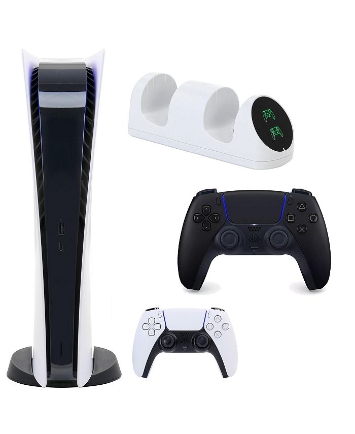 PlayStation PS5 Digital Console with Extra Black Dualsense Controller