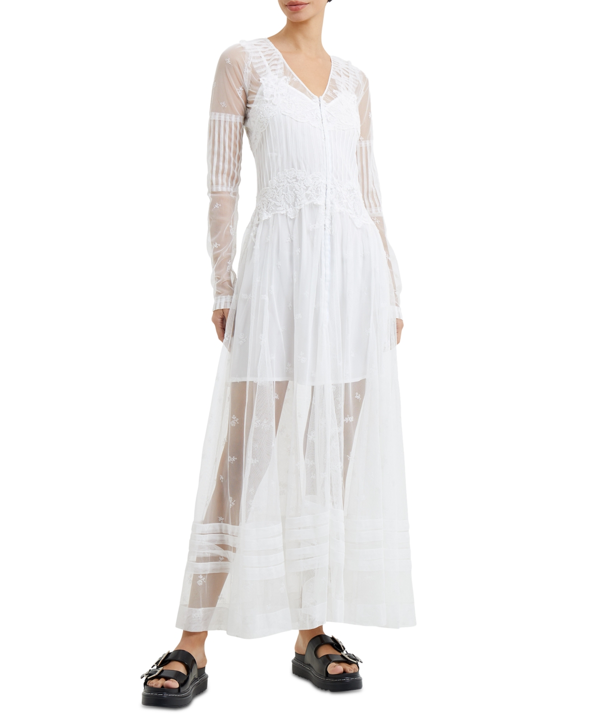 FRENCH CONNECTION WOMEN'S CHERISE LACE MAXI DRESS
