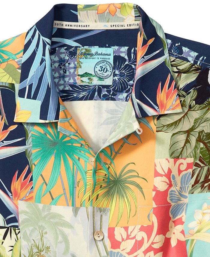 Tommy Bahama Men's Patchwork In Paradise Shirt - Macy's