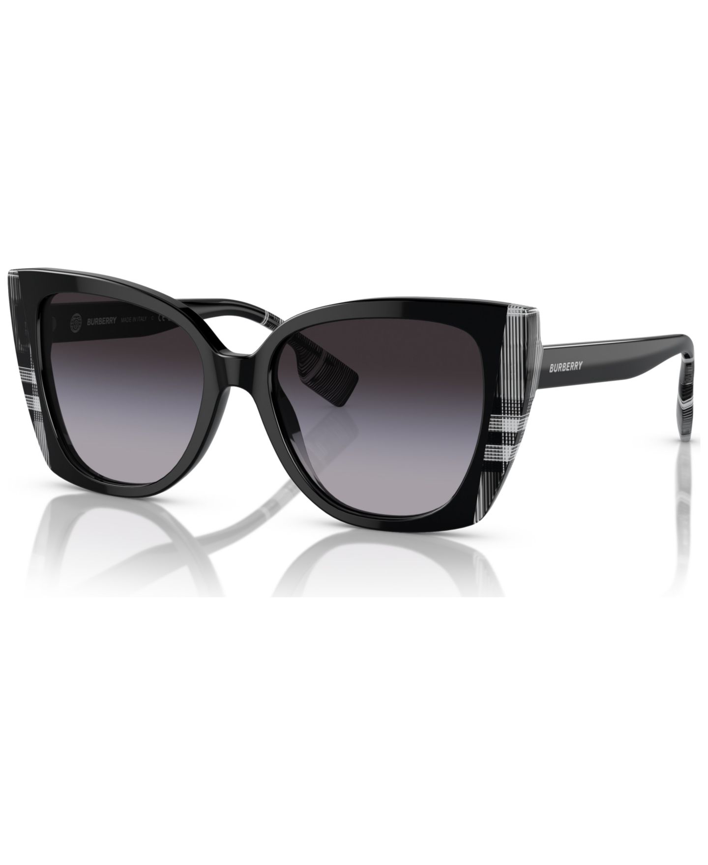 Женские солнцезащитные очки Burberry Sunglasses, BE4393 Meryl, цвет: Чёрный — фото 1