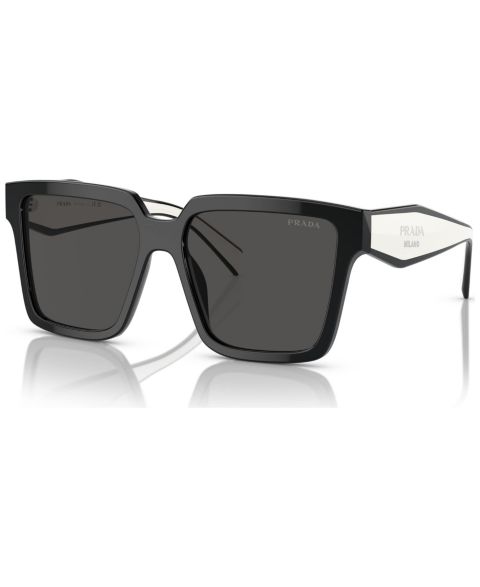 Женские солнцезащитные очки PRADA Oversized Low Bridge Sunglasses, PR 24ZSF, цвет: Чёрный