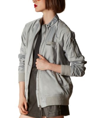 Women's Satin Bomber Jacket