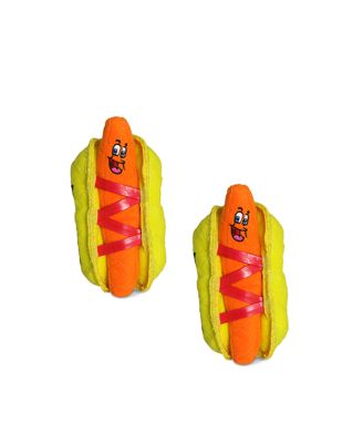 Funny Food HotDog, 2-Pack Dog Toys