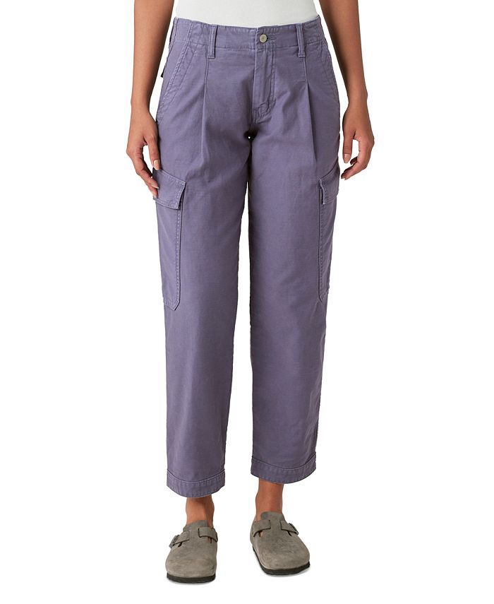 Lucky Brand Women's Cargo-Pocket Buttoned-Hem Jeans - Macy's