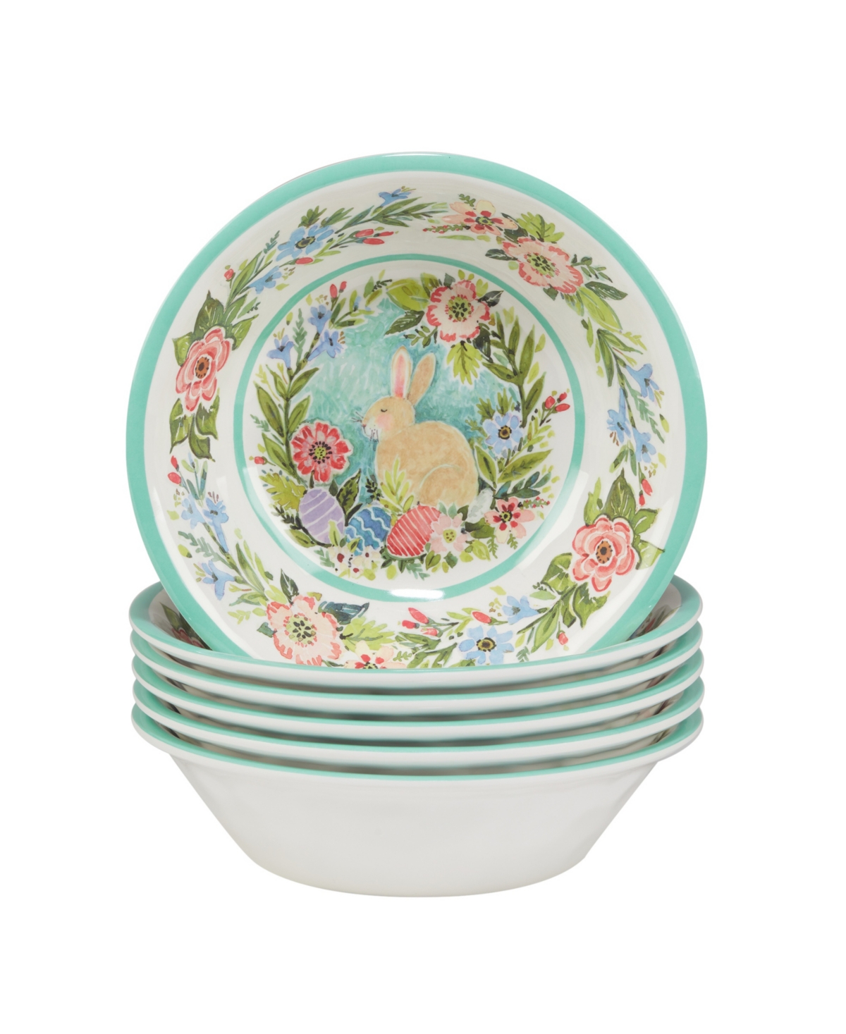 Certified International Joy Of Easter Melamine Set/6 All Purpose Bowl
