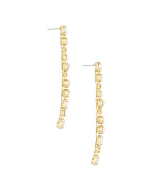 Ice Drop 18K Gold Plated Dangle Earrings