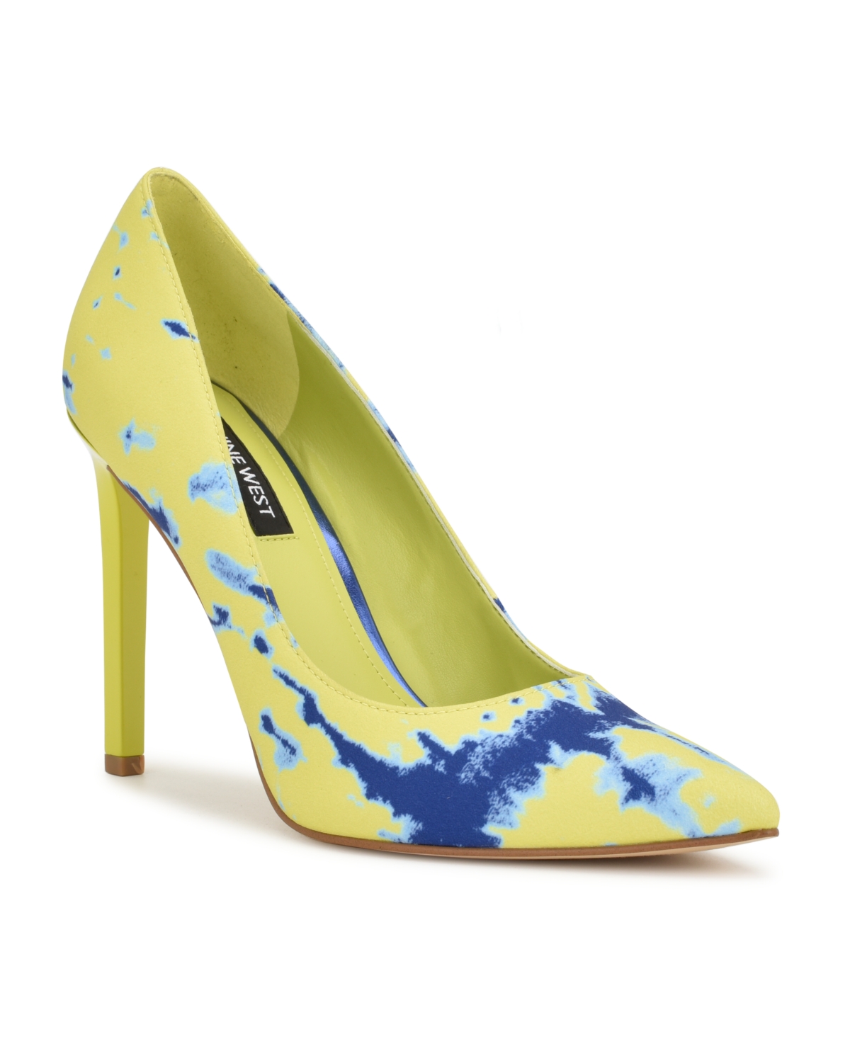 gør det fladt Bloom kat Nine West Women's Tatiana Stiletto Pointy Toe Dress Pumps Women's Shoes In  Neon Green/blue Tie Dye - Textile | ModeSens