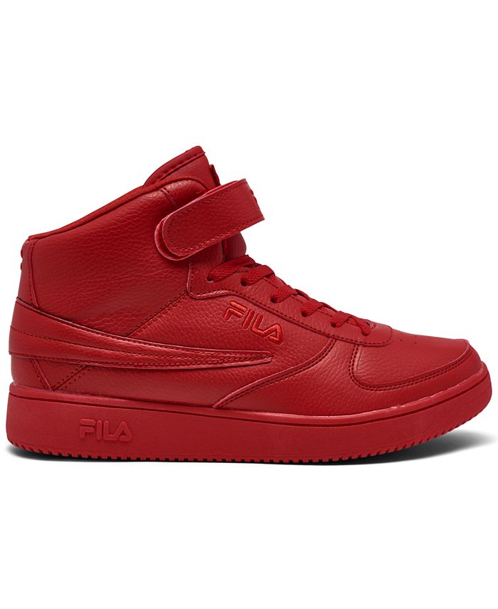 Fila Men's A-High High Top Casual Sneakers from Finish Line - Macy's