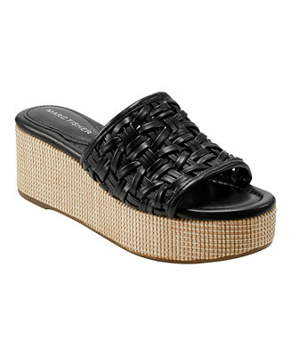 Marc Fisher Women's Bashina Slip-on Casual Wedge Sandals - Macy's