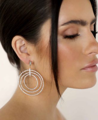 Disco Glass Ring Earrings