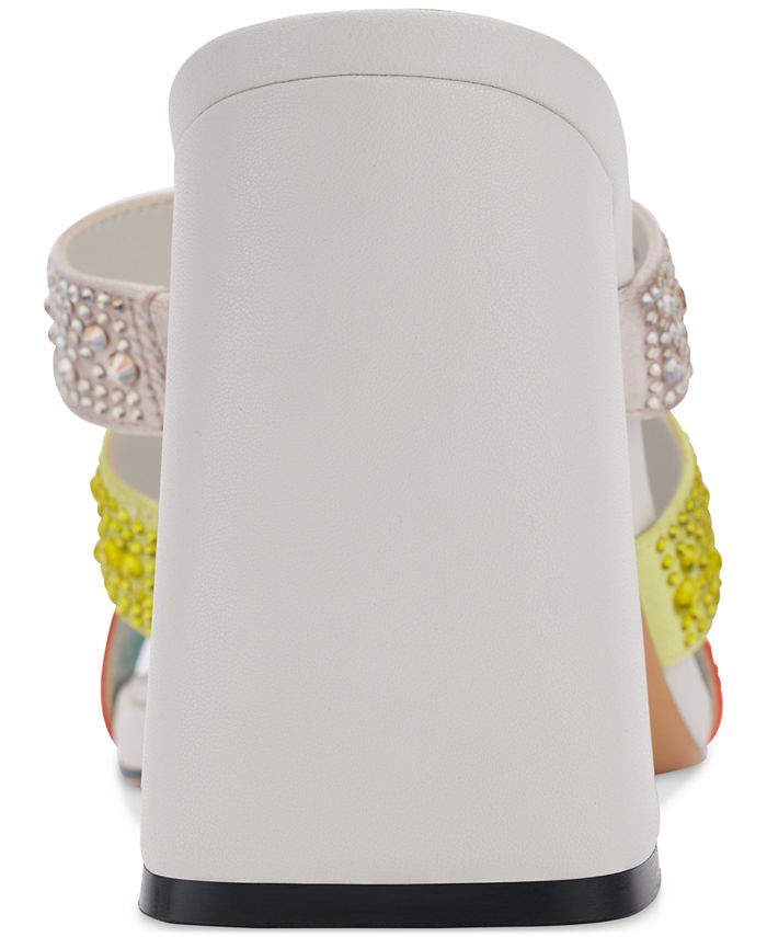 Karl Lagerfeld Paris Women's Hannie Slip-On Heeled Sandal – Fashion Dress Sandal, Comfortable & Stylish