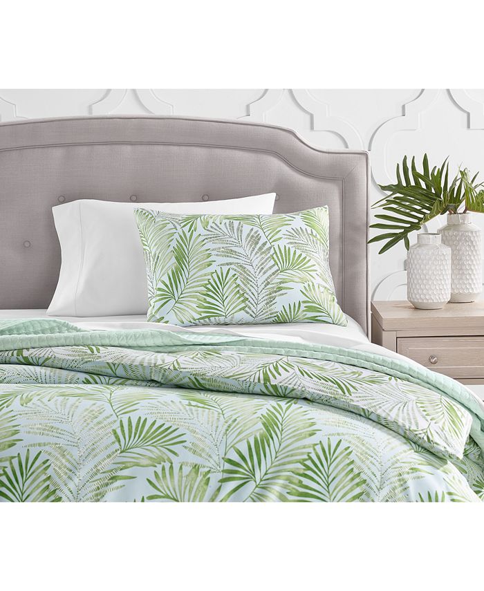 Charter Club Cascading Palms 300Thread Count 3Pc. Duvet Cover Set, Twin, Created for Macy's