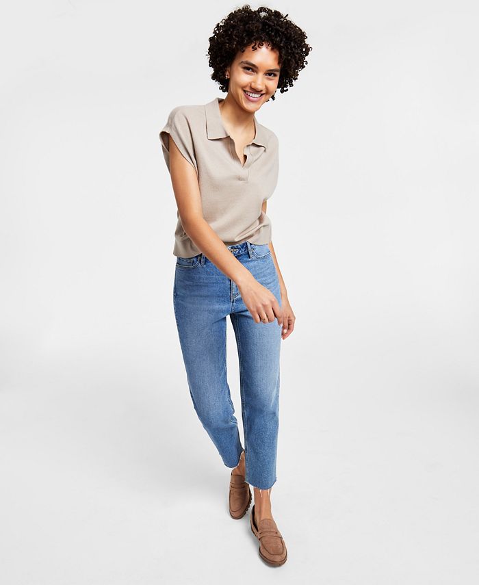 Calvin Klein Jeans Jeans - & Ankle Macy\'s Women\'s Straight-Leg Polo Shirt