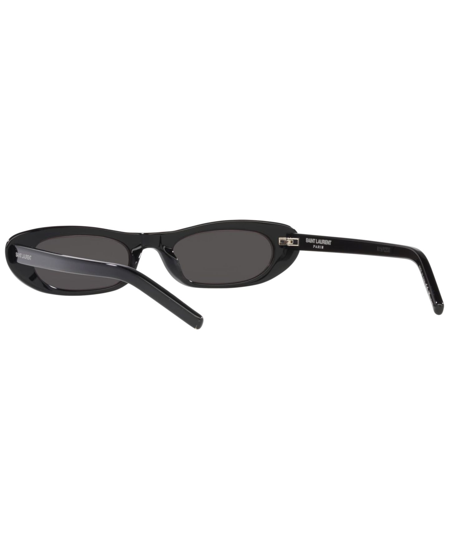 Женские солнцезащитные очки Saint Laurent Sunglasses, SL 557 Shade, цвет: Чёрный — фото 7