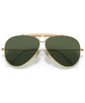 Unisex Shooter Aviation Collection Sunglasses, RB313858-X 58