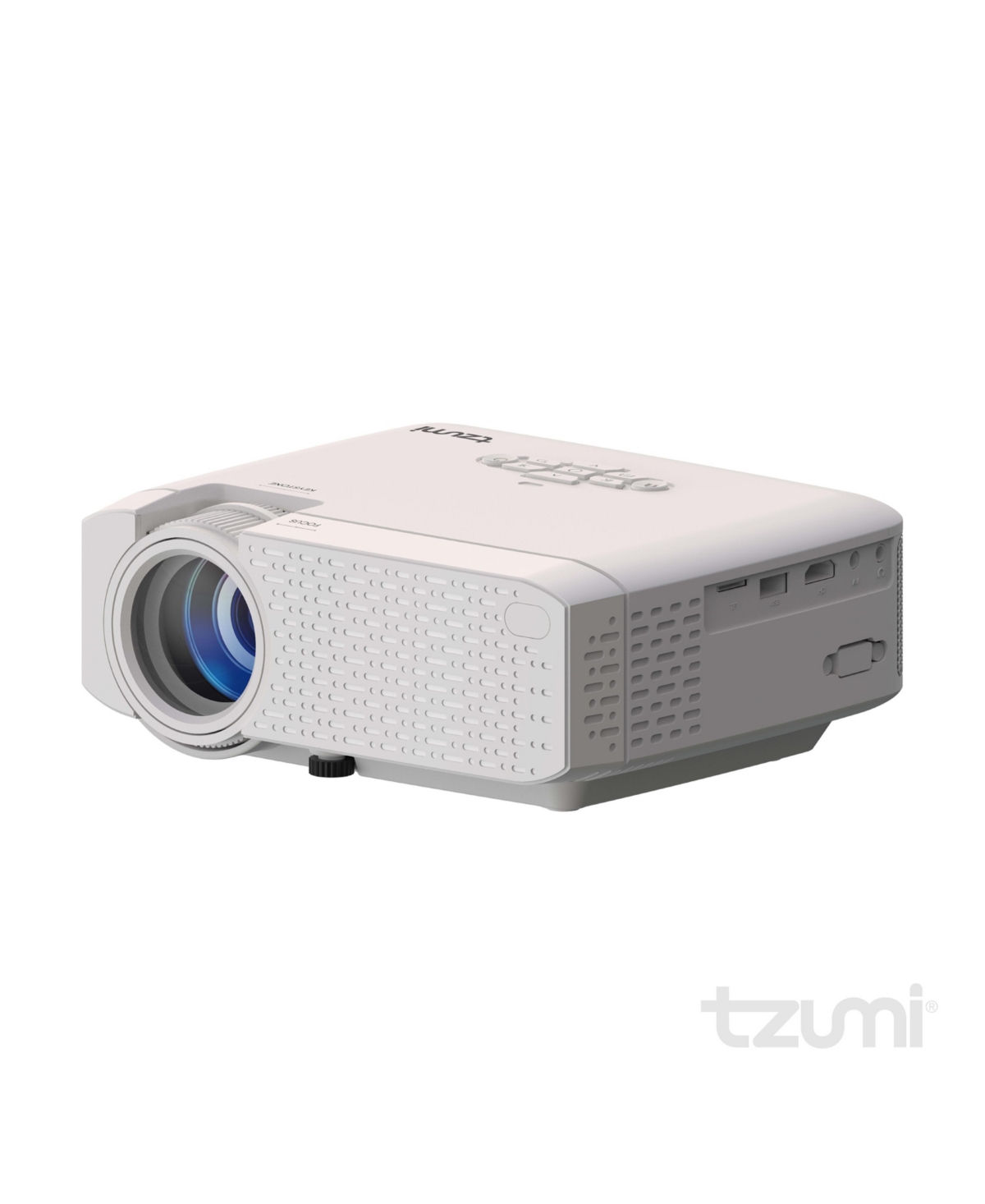 Tzumi Gotheater Portable Home Cinema Light Emitting Diode Mini Projector With Wi-fi In White