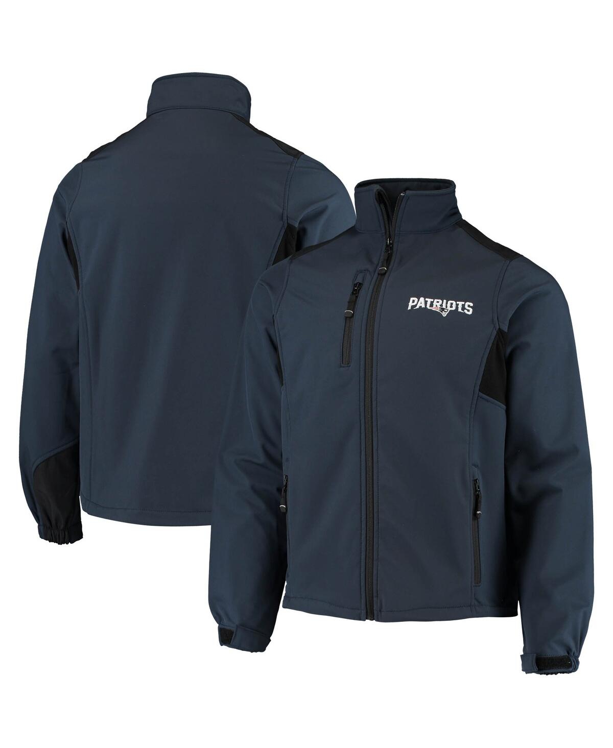 Shop Dunbrooke Men's  Navy New England Patriots Circle Softshell Fleece Full-zip Jacket