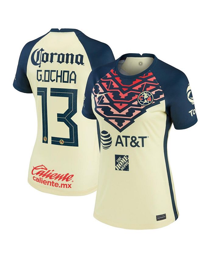 Nike Women s Guillermo Ochoa Yellow Club America 2021 22 Home