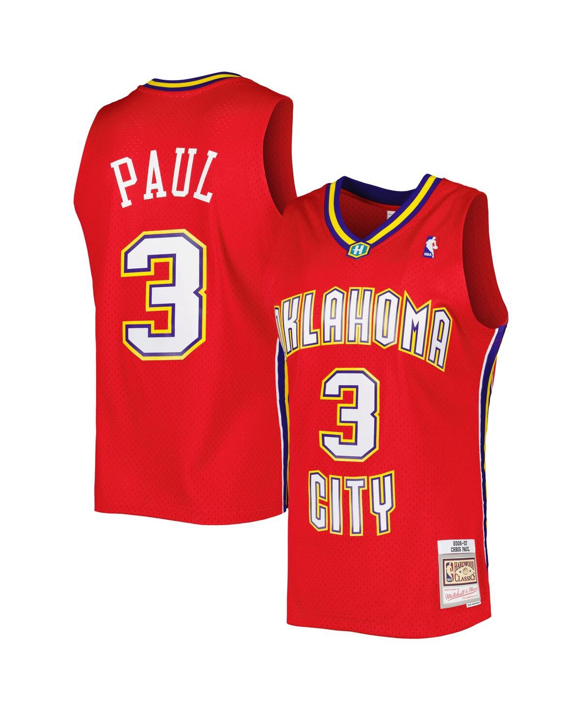 Men's Mitchell & Ness Chris PaulNew Orleans Hornets Hardwood Classics 2006-07 Swingman Jersey - Red
