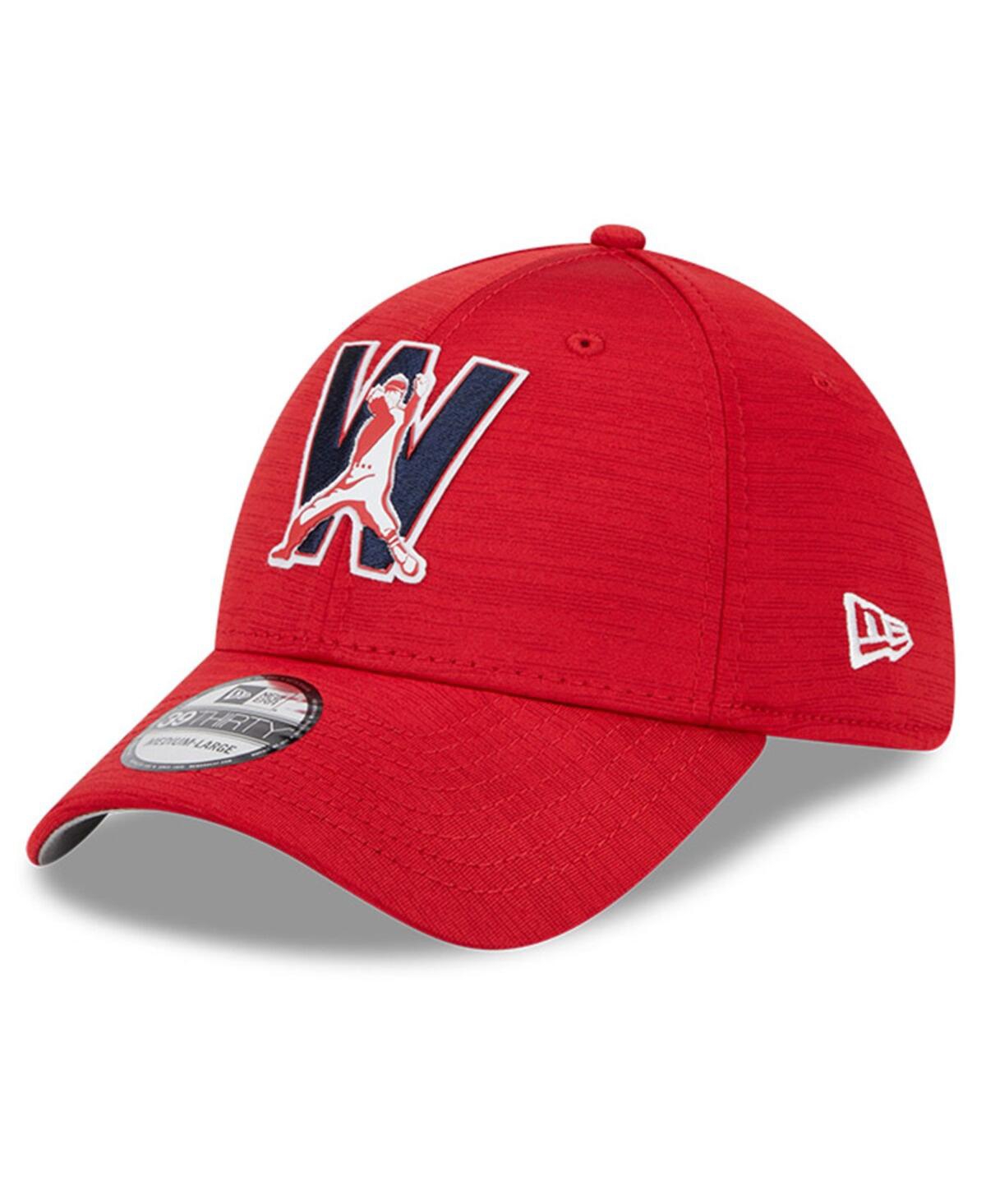 Shop New Era Men's  Red Washington Nationals 2023 Clubhouse 39thirty Flex Hat