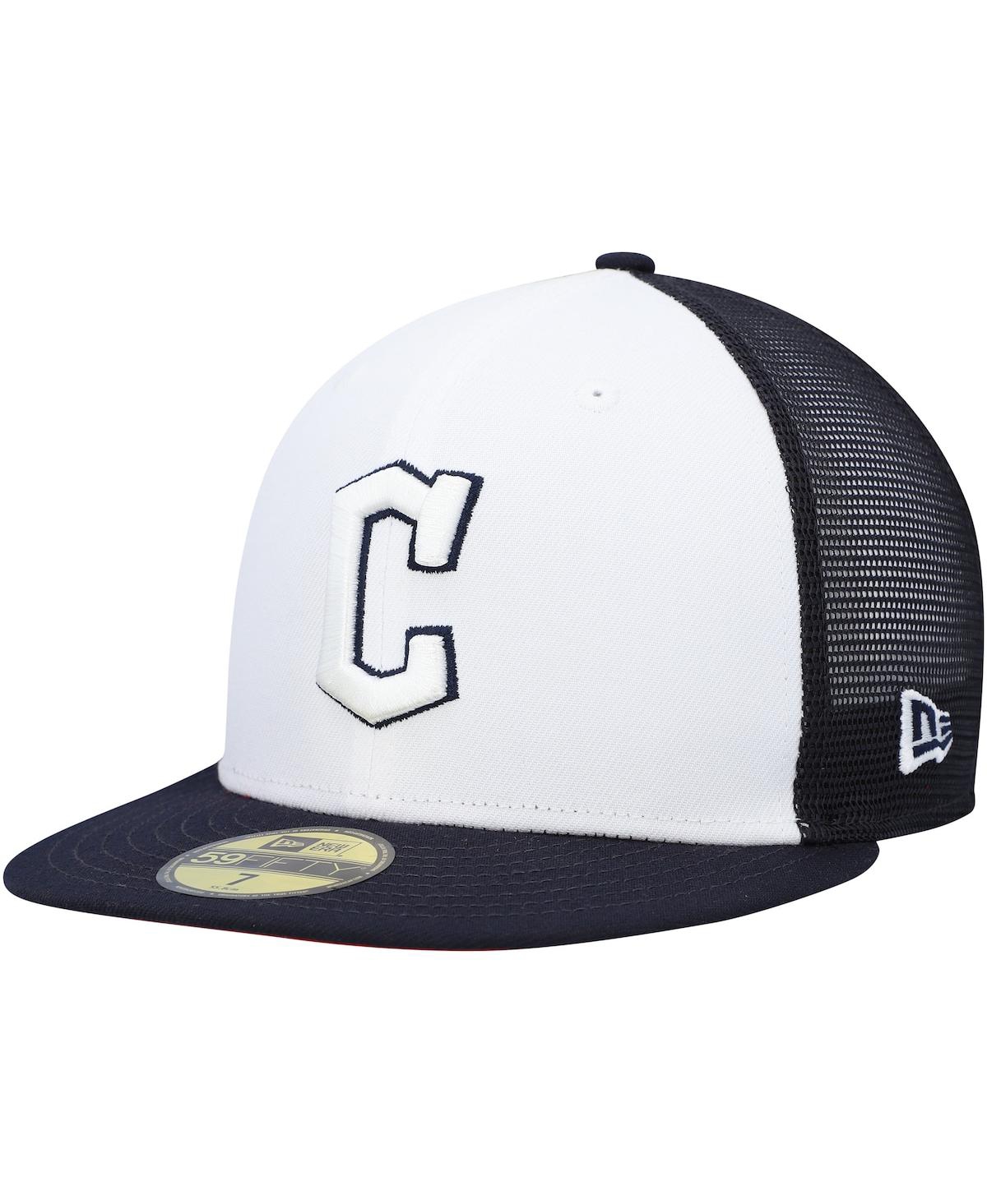 NEW ERA MEN'S NEW ERA NAVY AND WHITE CLEVELAND GUARDIANS 2023 ON-FIELD BATTING PRACTICE 59FIFTY FITTED HAT