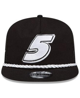 Men's Black Kyle Larson Golfer Snapback Adjustable Hat