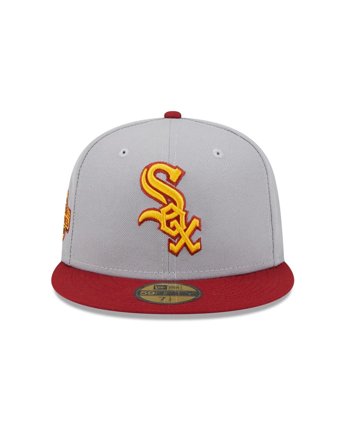 Men's New Era Red Chicago White Sox Navy Undervisor 59FIFTY Fitted Hat - Red
