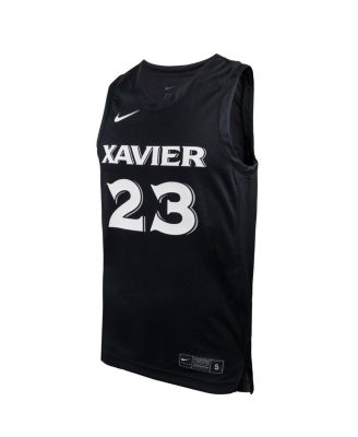 Men's #23 Black Xavier Musketeers Replica Basketball Jersey