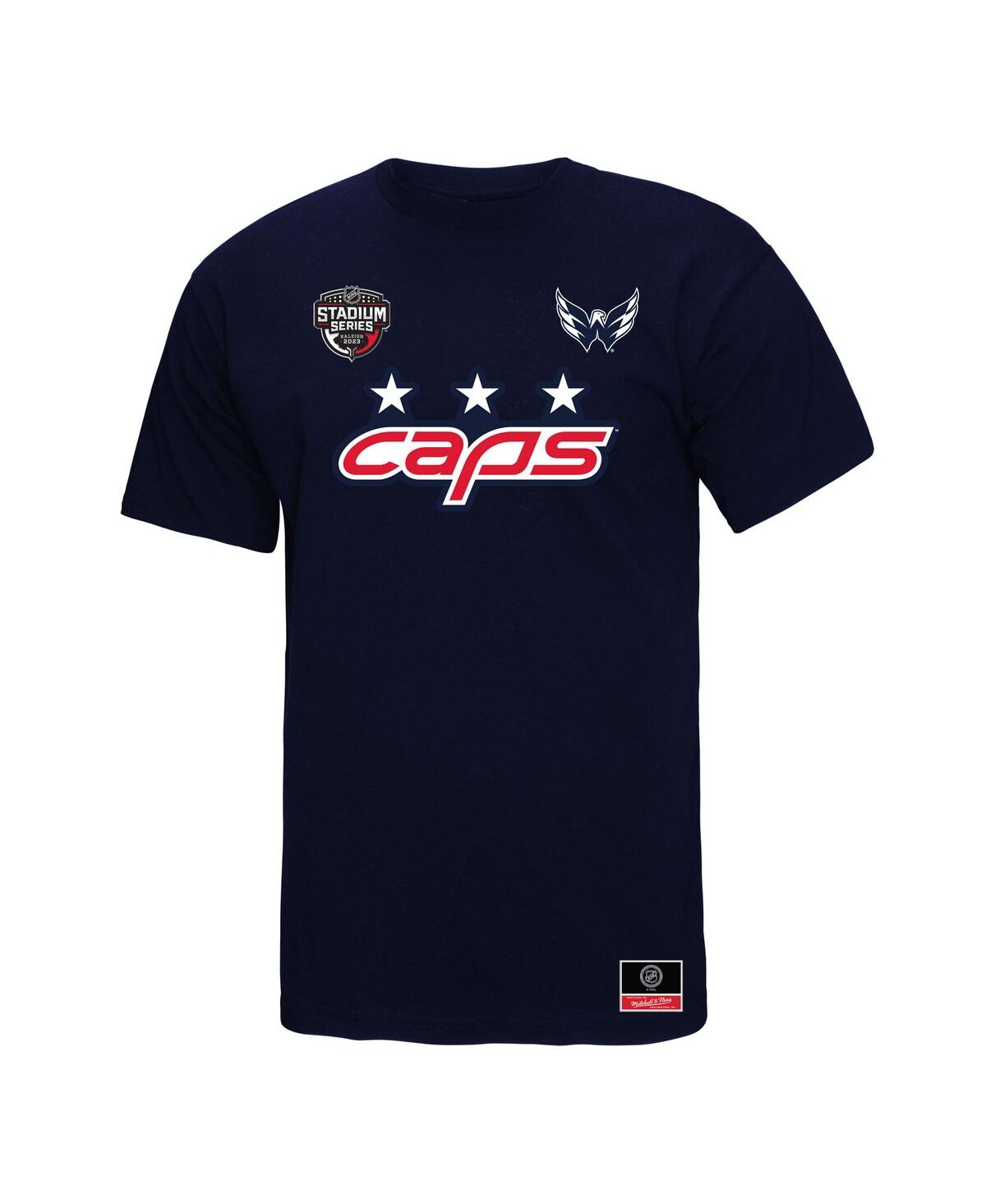Shop Mitchell & Ness Men's  Navy Washington Capitals 2023 Nhl Stadium Series Team T-shirt