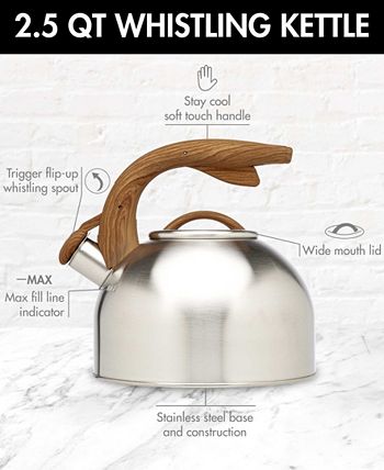 Shop Primula Soft Grip Tea Kettle - Whistling - 3 Quart
