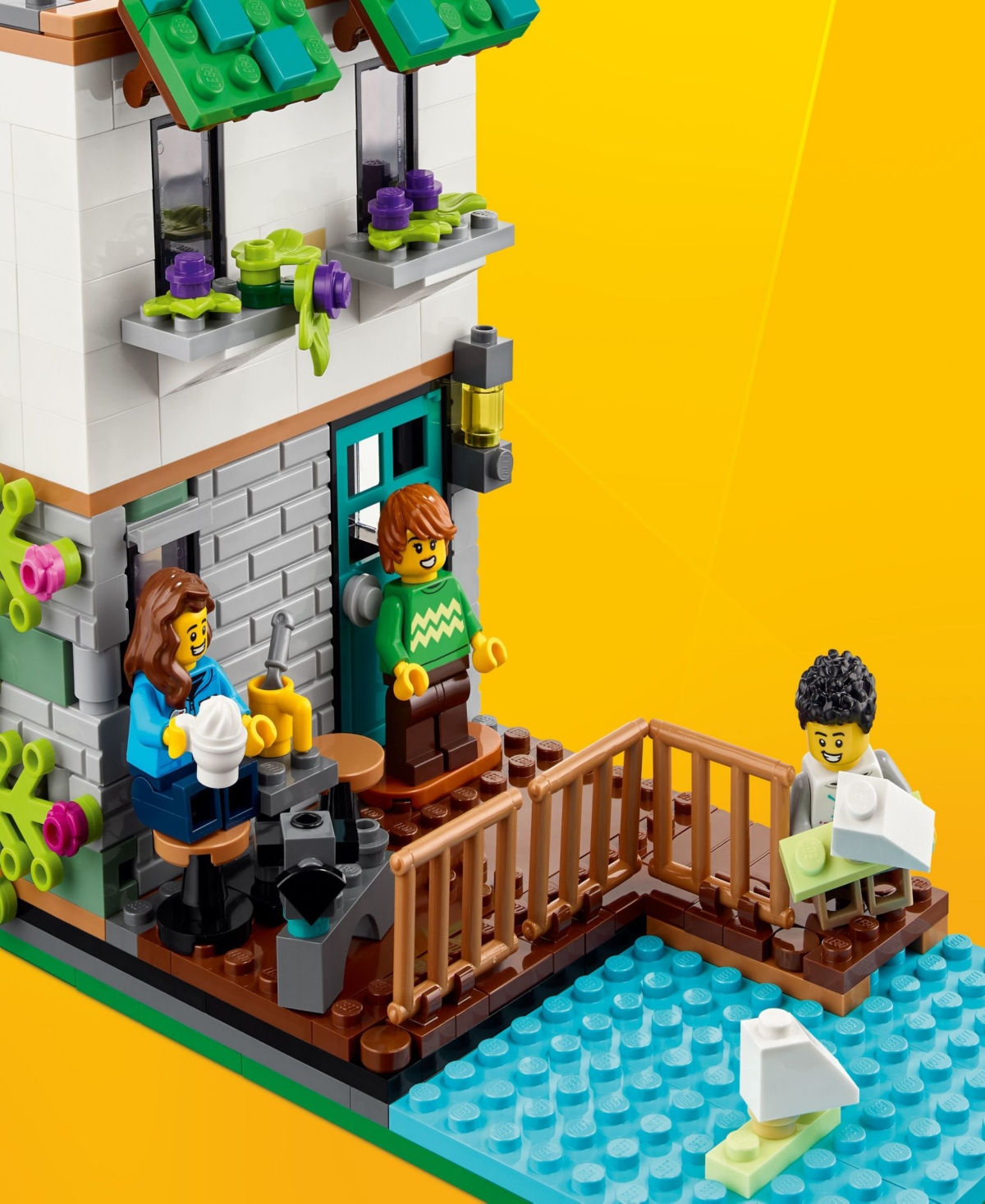 Lego Creator 31139 3-in-1 Cozy House Toy House Building Set With Minifigures In Multicolor