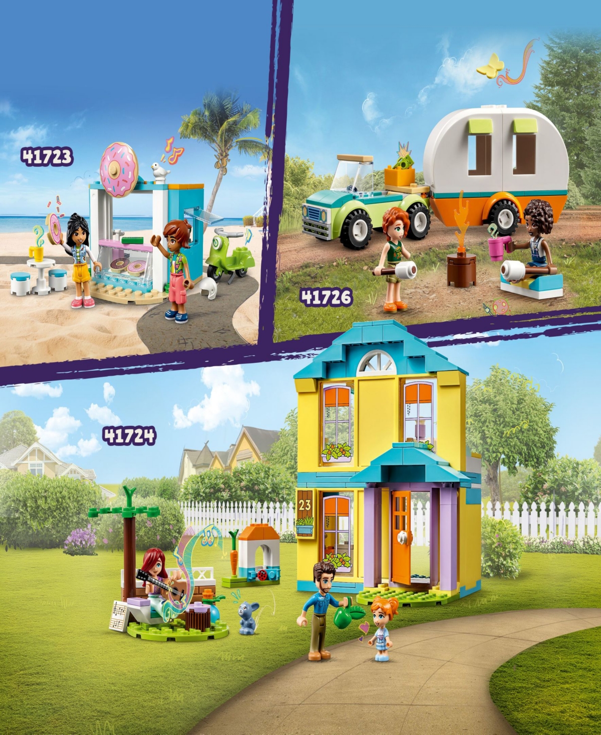 Shop Lego Friends Paisley's House 41724 Toy Building Set With Paisley, Ella And Jonathan Figures In Multicolor
