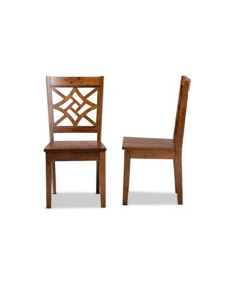 Nicolette Modern and Contemporary 2-Piece Finished Wood Dining Chair Set