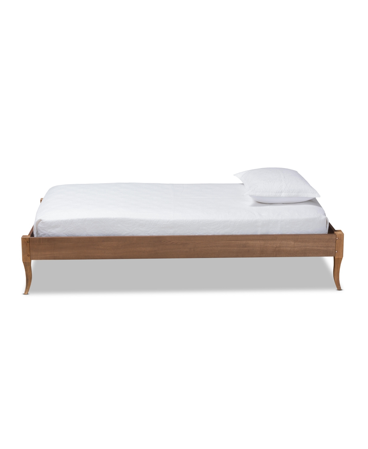Baxton Studio Marieke Vintage French Inspired Twin Size Finished Wood Platform Bed Frame In Ash Walnut