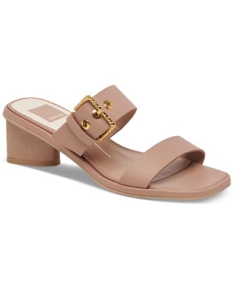 Dolce Vita - Women's Riva Buckled Slip-On Block-Heel Sandals