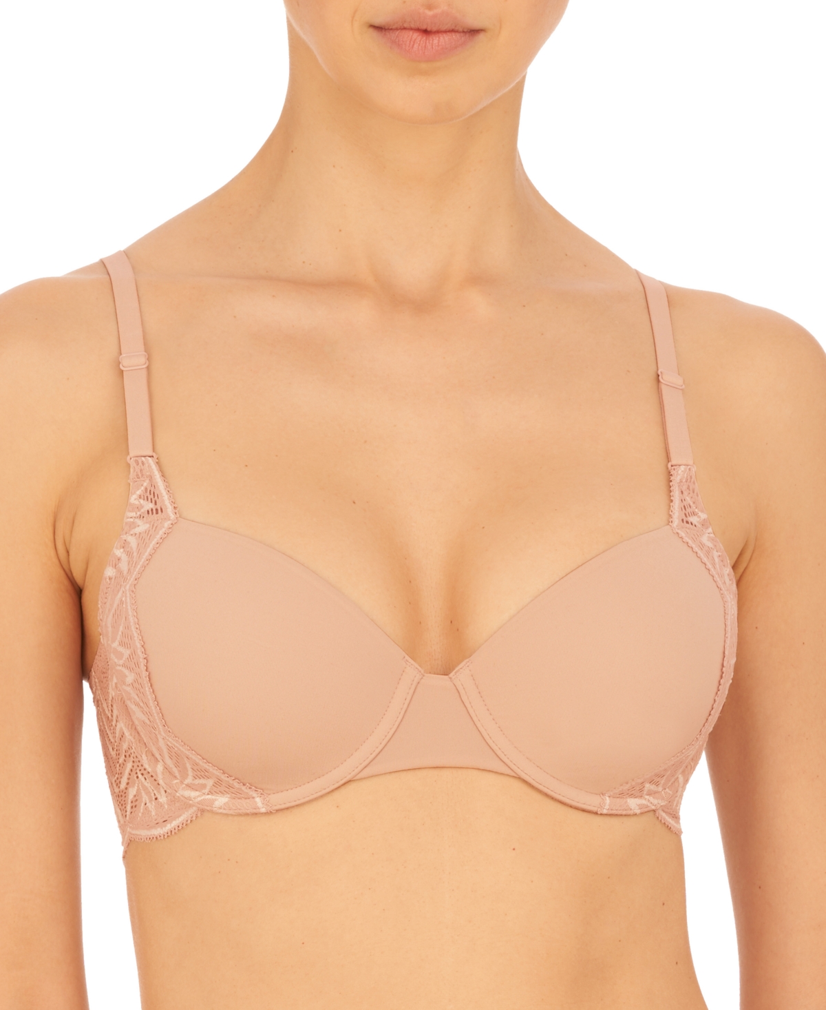 Natori Bliss Perfection Contour Soft-cup Bra In Rose Beige/warm White