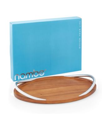 Nambe Braid 19" Handled Serving Tray
